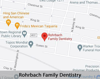 Map image for Wisdom Teeth Extraction in Pottstown, PA